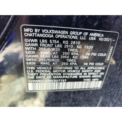 2022 VOLKSWAGEN ATLAS 1V2WR2CA3NC507737 49886226