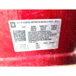 2020 CHEVROLET EQUINOX 3GNAXKEV5LS581385 58753406