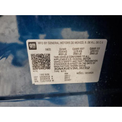 2021 CHEVROLET EQUINIX 3GNAXUEV3ML382312 71021065