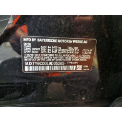 2020 BMW X3 5UXTY9C00L9D35265 57750226
