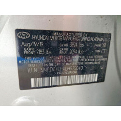 2020 HYUNDAI ELANTRA 5NPD84LF4LH525040 75539405