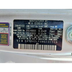 2022 KIA SORENTO 5XYRKDLF0NG131116 58408496