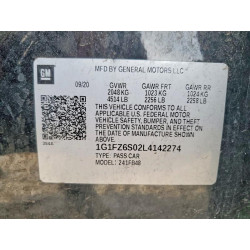 2020 CHEVROLET BOLT 1G1FZ6S02L4142274 49546946