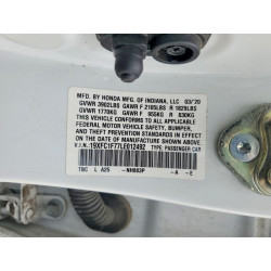 2020 HONDA CIVIC 19XFC1F77LE012492 49644626