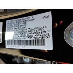 2022 HONDA ACCORD