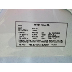 2026 TESLA MODEL Y 7SAYGDEE5TF349139 64080186