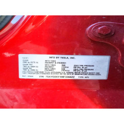 2022 TESLA MODEL Y 7SAYGDEF4NF336622 61781496