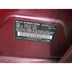 2019 MITSUBISHI MIRAGE