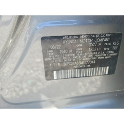 2022 HYUNDAI ACCENT 3KPC24A63NE177044 48948296