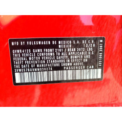 2021 VOLKSWAGEN JETTA 3VWE57BU9MM030274 63018146