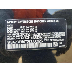 2025 BMW 7 SERIES WBA23EH07SCU80926 60355666