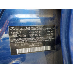 2020 HYUNDAI ELANTRA 5NPD84LF5LH549640 67182656