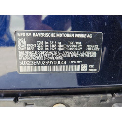 2025 BMW X7 5UX23EM02S9Y00044 60453506