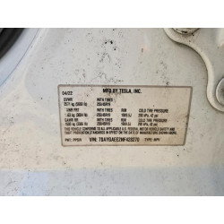 2022 TESLA MODEL Y 7SAYGAEE2NF428270 55325116
