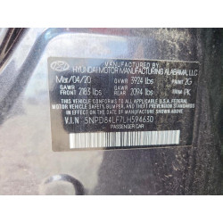 2020 HYUNDAI ELANTRA VA 5NPD84LF7LH594630 58289326