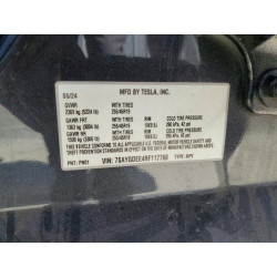 2024 TESLA MODEL Y 7SAYGDEE4RF117768 57371346
