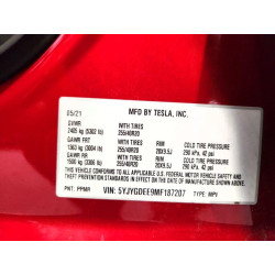 2021 TESLA MODEL Y 5YJYGDEE9MF187207 63737436