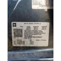2020 GMC SIERRA 1GT49WEY8LF208007 69887415