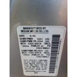 2005 INFINITI FX35