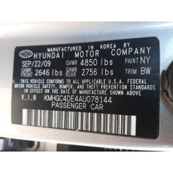 2010 HYUNDAI GENESIS