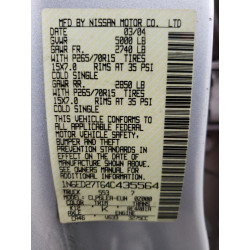 2004 NISSAN FRONTIER