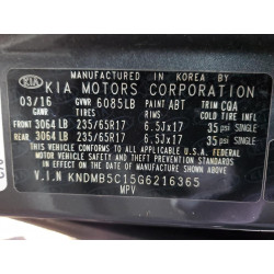 2016 KIA SEDONA