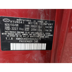 2009 HYUNDAI ELANTRA