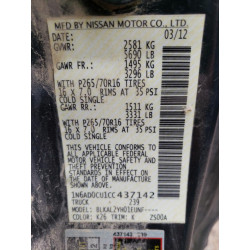 2012 NISSAN FRONTIER