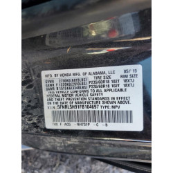 2015 HONDA ODYSSEY