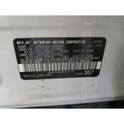 2016 MITSUBISHI OUTLANDER