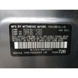 2021 MITSUBISHI MIRAGE