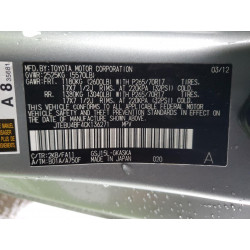 2012 TOYOTA FJ CRUISER