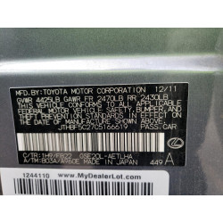 2012 LEXUS IS