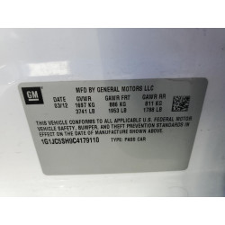 2012 CHEVROLET SONIC