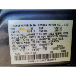 2004 NISSAN ALTIMA
