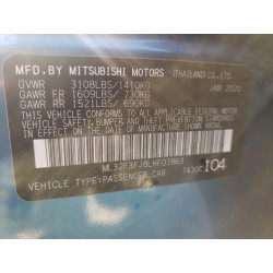 2020 MITSUBISHI MIRAGE