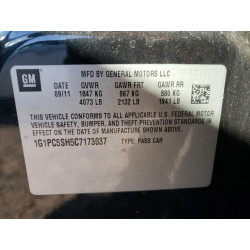2012 CHEVROLET CRUZE