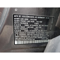 2012 VOLKSWAGEN TIGUAN