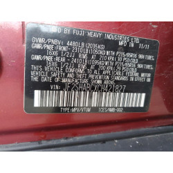 2012 SUBARU FORESTER