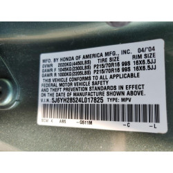 2004 HONDA ELEMENT