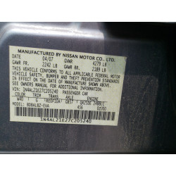 2007 NISSAN ALTIMA