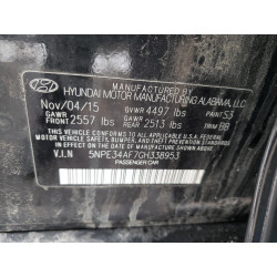 2016 HYUNDAI SONATA