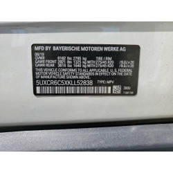 2019 BMW X5 5UXCR6C5XKLL52838 53553703
