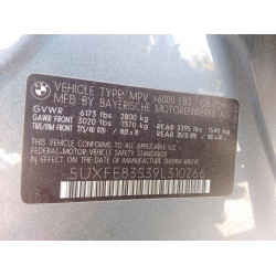 2009 BMW X5 5UXFE83539L310266 56197893