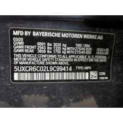 2020 BMW X5 5UXCR6C02L9C99414 56920343