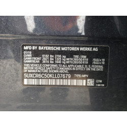 2019 BMW X5 5UXCR6C50KLL07679 53298113