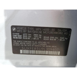 2009 BMW X5 5UXFE83519L309407 55273393
