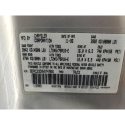 1997 DODGE All Models 3B7KC23D9VG747691 58217483