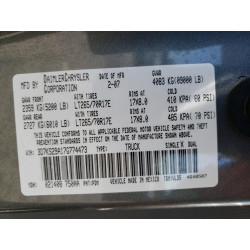 2007 DODGE All Models 3D7KS29A17G774473 60531583