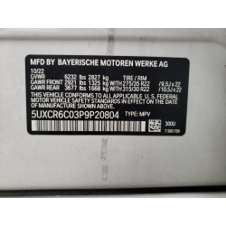 2023 BMW X5 5UXCR6C03P9P20804 58677483